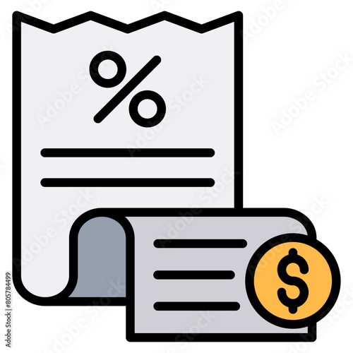 Tax Icon Element For Design photo