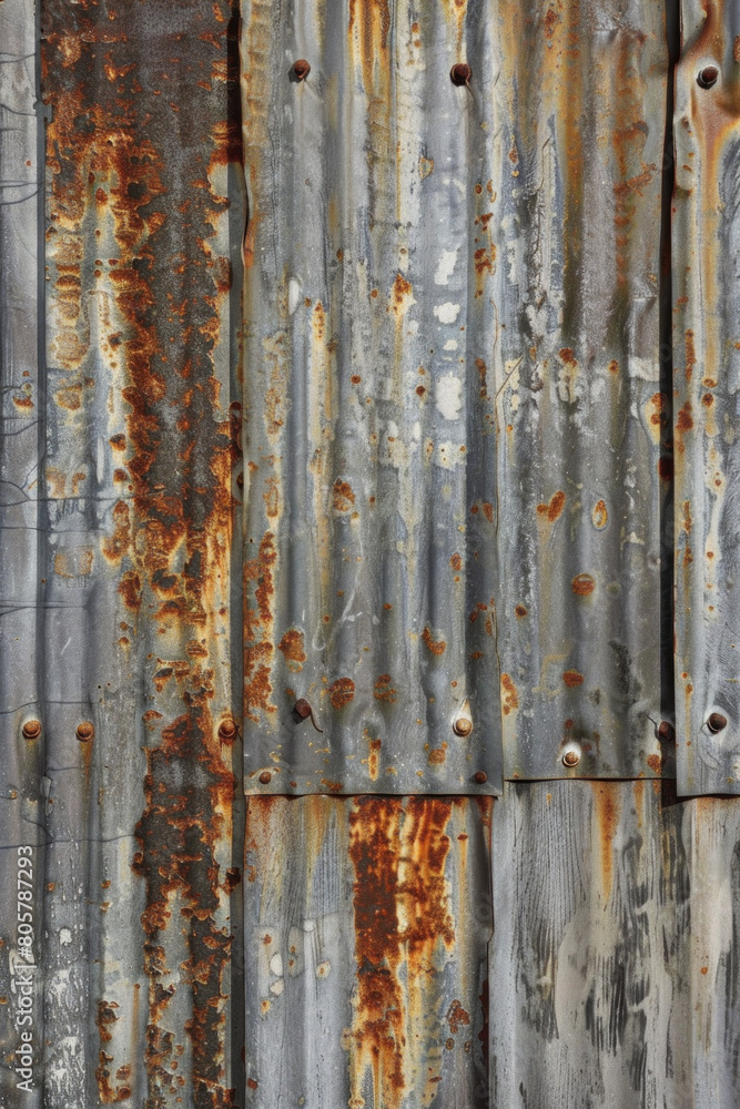 Textured surface of galvanized metal, featuring a zinc coating and industrial aesthetic. Galvanized metal textures offer a rugged and utilitarian backdrop