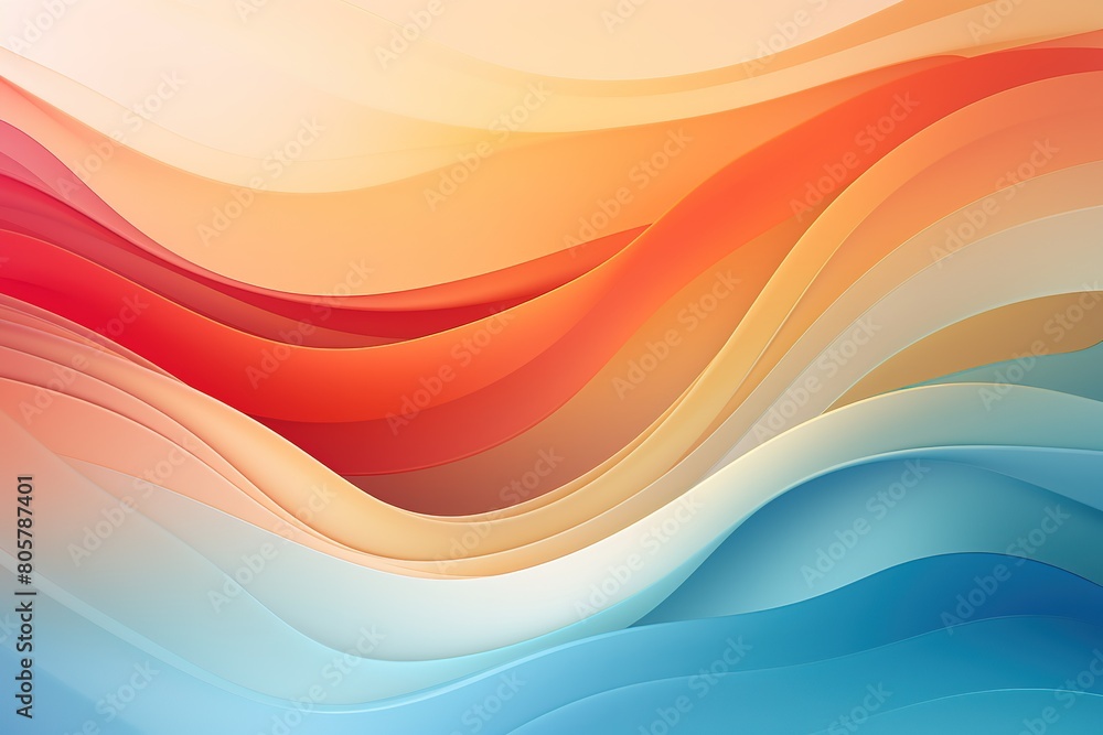 A colorful wave with a red stripe on the left and a yellow stripe on the right A colorful wave with a red stripe on the left and a yellow stripe on the right