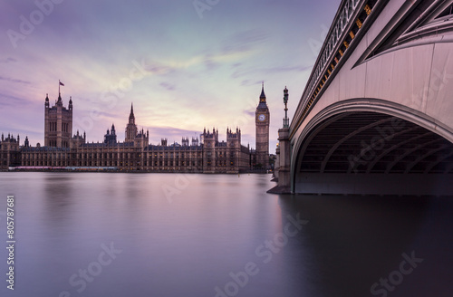 Canvas Print london city scape of big ben