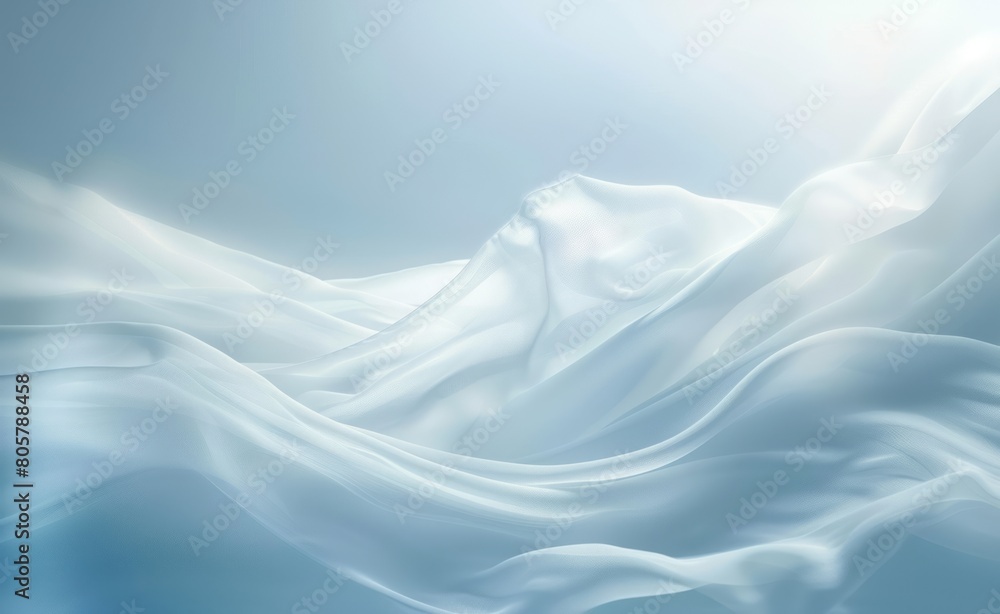 Light blue background with soft lines and curves, creating an elegant atmosphere. The light is soft and uniform throughout the entire screen, presenting a gentle glow effect Light blue background with soft lines and curves, creating an elegant atmosphere. The light is soft and uniform throughout the entire screen, presenting a gentle glow effect