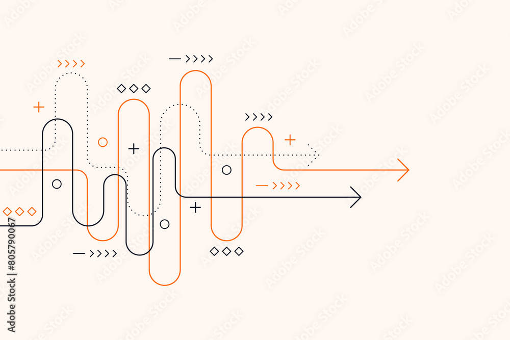 Obraz premium Abstract arrow direction. Technology background. High speed. Hi-tech
