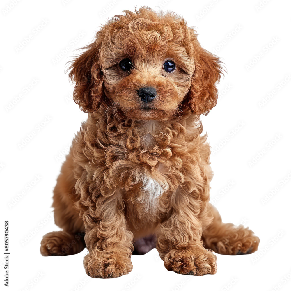 Happy puppy isolated on a transparent background Happy puppy isolated on a transparent background