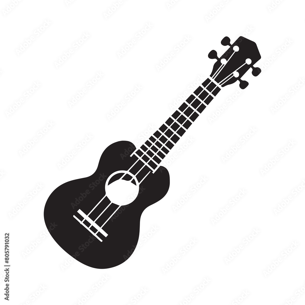 Guitar icon Simple illustration of guitar vector