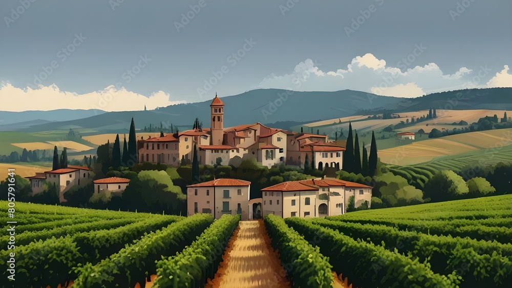 Fototapeta premium summer in Tuscany 