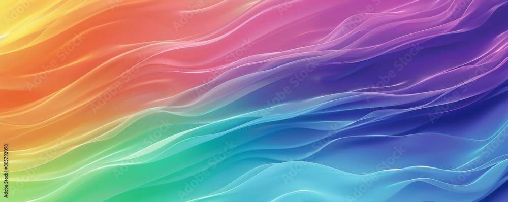 Colorful abstract waves in a smooth gradient for vibrant backgrounds