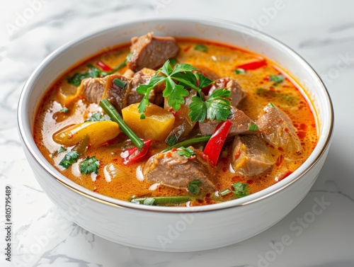 Thai red curry with duck and bamboo shoots 