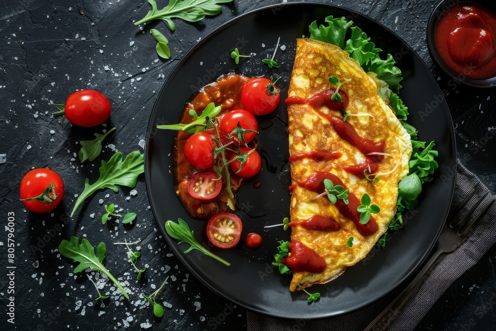 Elegant and sophisticated omelette presentations for fine dining restaurants ads Elegant and sophisticated omelette presentations for fine dining restaurants ads