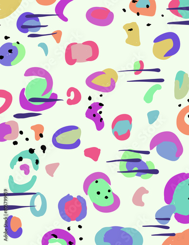 Seamless pattern with cheetah print