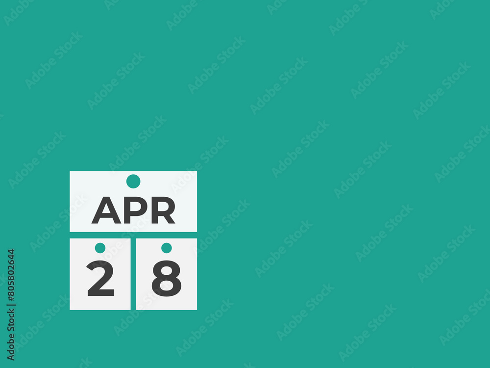 April 28 calendar reminder. 28 April daily calendar icon template. Calendar 28 April icon Design template. Vector illustration
April 28 calendar reminder. 28 April daily calendar icon template. Calendar 28 April icon Design template. Vector illustration