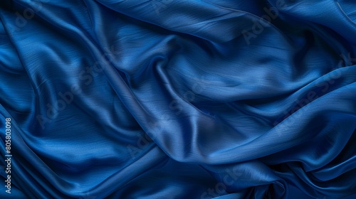 A close-up of a blue fabric textured with a cloth-like material, appearing authentic and resembling cloth