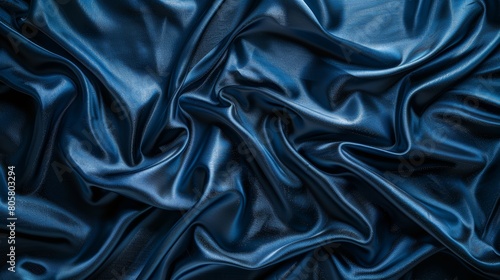  A close-up of blue fabric with a dark blue texture ..OR..Blue fabric with intricate dark blue texture depicted closely (24