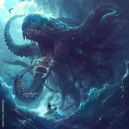 sea dragon in the water