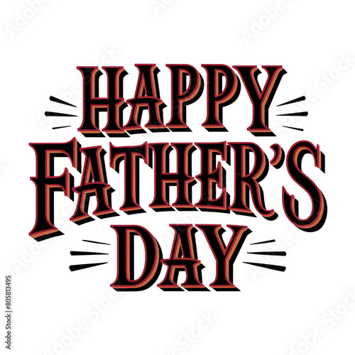 AI-generated Poster  Happy Father s DayIllustration   Black color Design Template Transparent PNG.