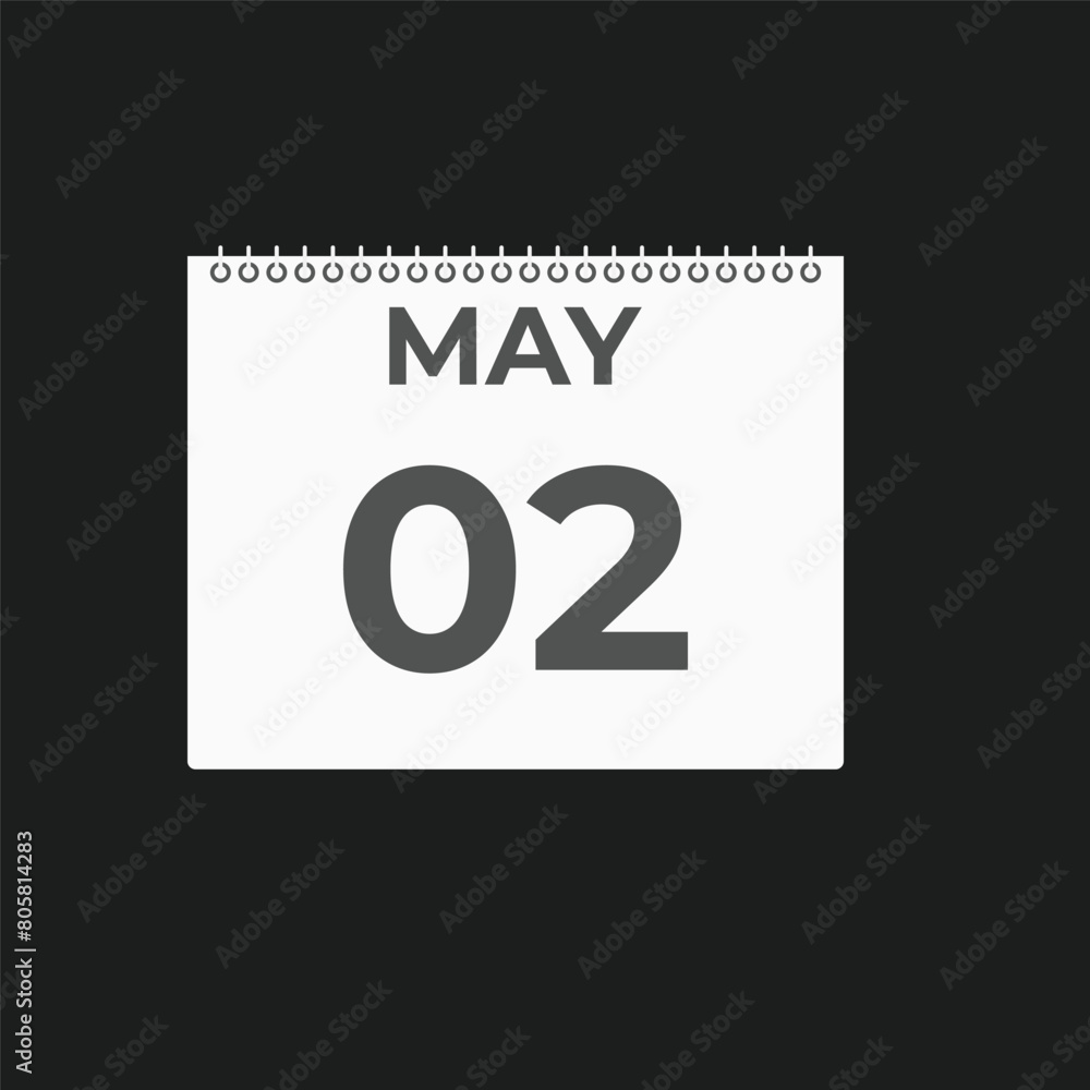 May 2 calendar reminder. 2 May daily calendar icon template. Calendar 2 May icon Design template. Vector illustration
May 2 calendar reminder. 2 May daily calendar icon template. Calendar 2 May icon Design template. Vector illustration