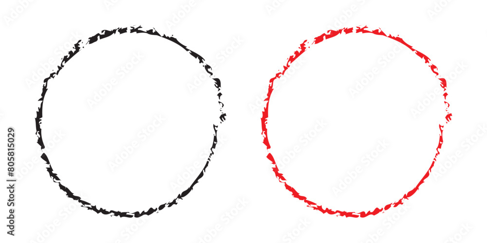 circle brush strokes, hand drawn paint brush circle logo frame on white background in eps 10. circle brush strokes, hand drawn paint brush circle logo frame on white background in eps 10.
