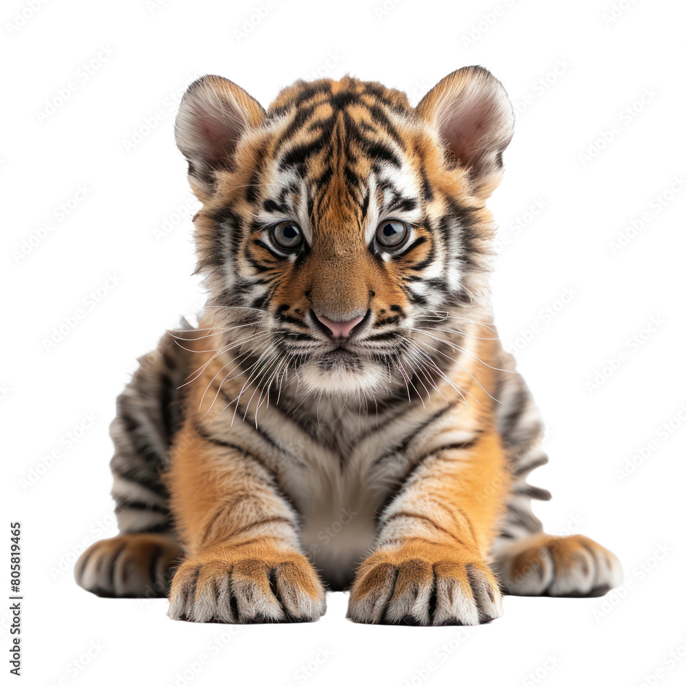 Baby Tiger isolated on a transparent background Baby Tiger isolated on a transparent background