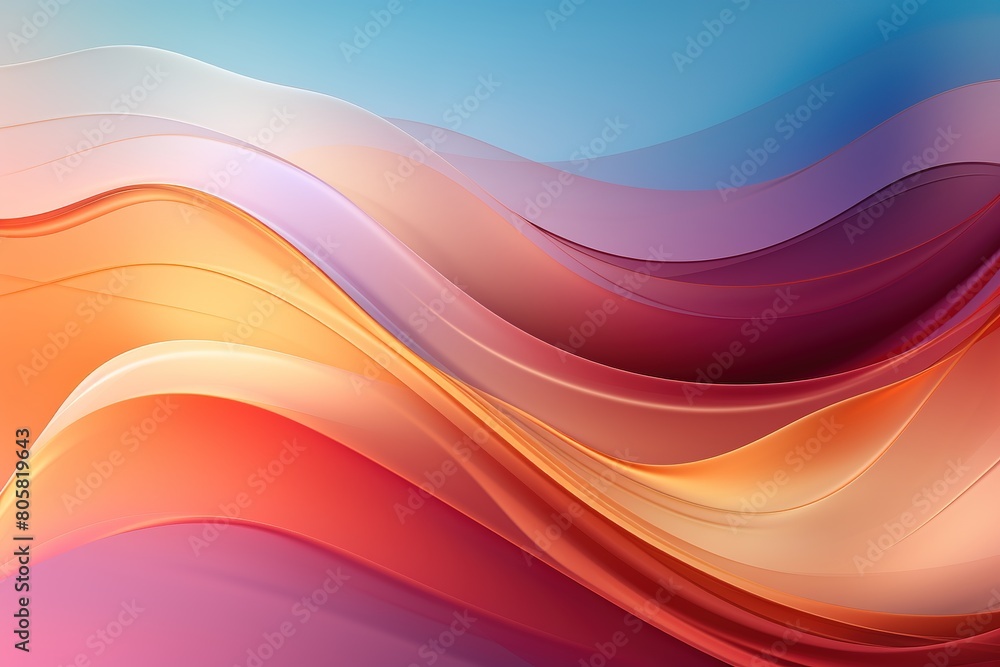 A colorful wave with a red stripe on the left and a yellow stripe on the right A colorful wave with a red stripe on the left and a yellow stripe on the right