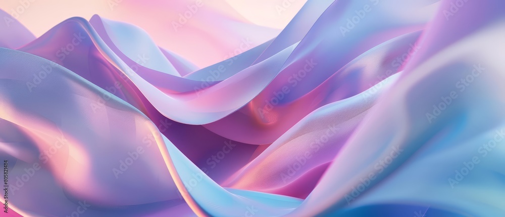 Light elegant dynamic abstract visuals capture the essence of pastel tone geometric shapes, ideal for sophisticated contexts, Sharpen 3d rendering background