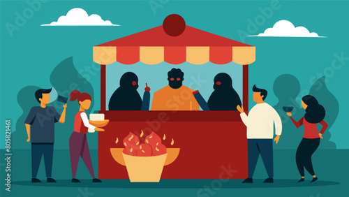 As I approached a food stand I overheard someone describing a rumored curse on anyone who tried the special rumorspreading dish. No one seemed to know.