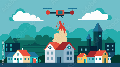 The panicspreading drone flew over a peaceful neighborhood releasing a thick cloud of smoke and emitting a highpitched screech leading people to.