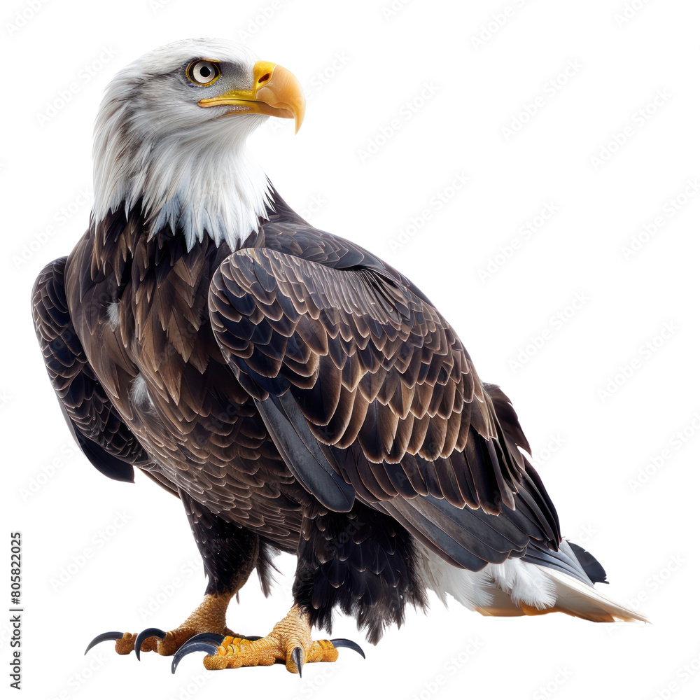 Obraz premium Mighty Eagle isolated on a transparent background