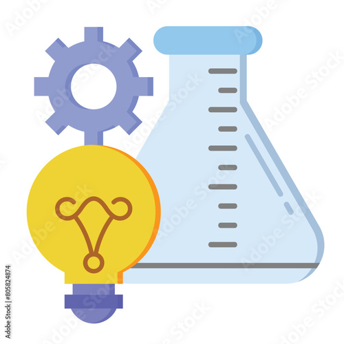 Innovation Lab  Icon flat color