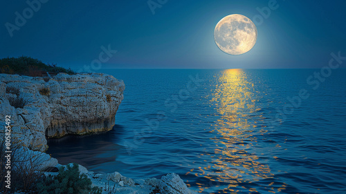 moonlight over the sea