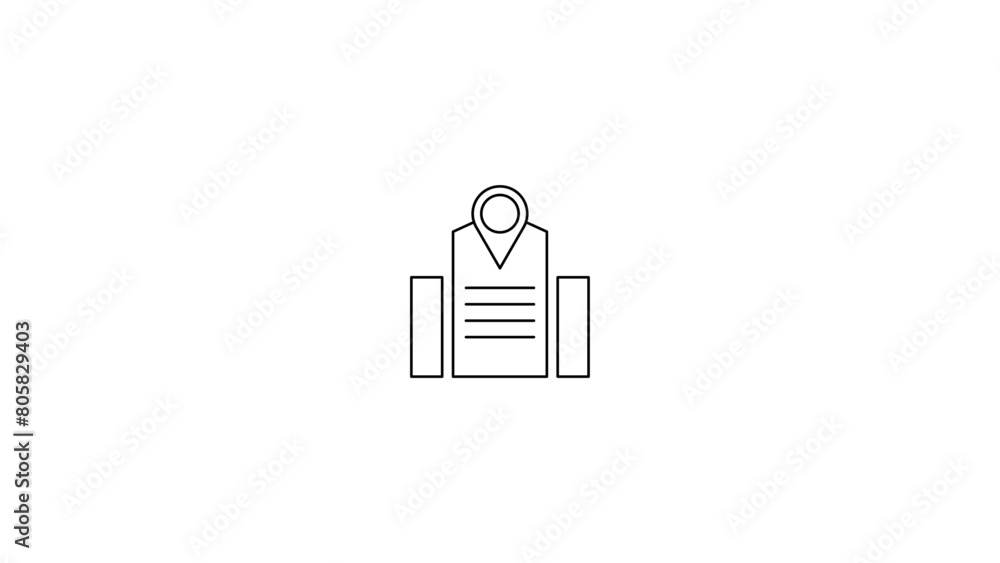 Black line Location icon set. Containing map, map pin, gps, destination, directions. Navigation, location, GPS elements - thin line web icon set. Black line Location icon set. Containing map, map pin, gps, destination, directions. Navigation, location, GPS elements - thin line web icon set.