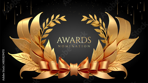 Golden Laurel Wreath Winner Award Nomination. Prestigious Recognition in Luxury 3D Design Concept and Abstract Corporate Elegance.