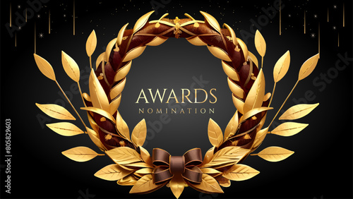 Golden Laurel Wreath Winner Award Nomination. Prestigious Recognition in Luxury 3D Design Concept and Abstract Corporate Elegance.