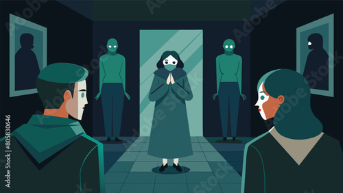 Despite the constant chatter there was an eerie quietness to the gallery as if the whispers themselves were trying to keep their secrets from being.
