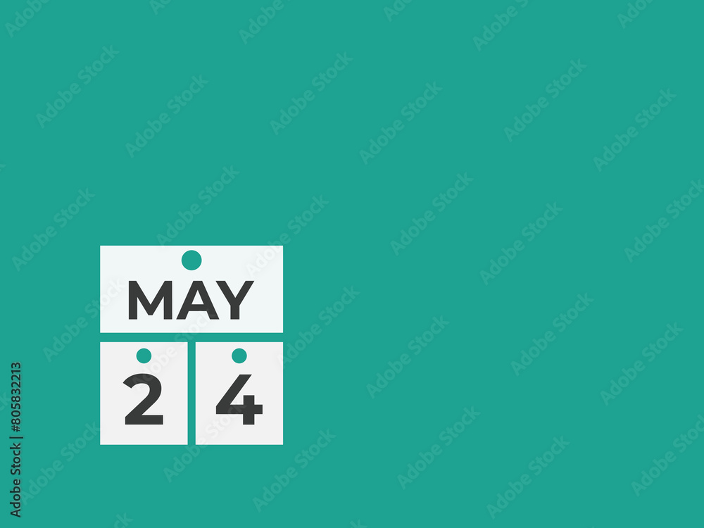 May 24 calendar reminder. 24 May daily calendar icon template. Calendar 24 May icon Design template. Vector illustration
May 24 calendar reminder. 24 May daily calendar icon template. Calendar 24 May icon Design template. Vector illustration