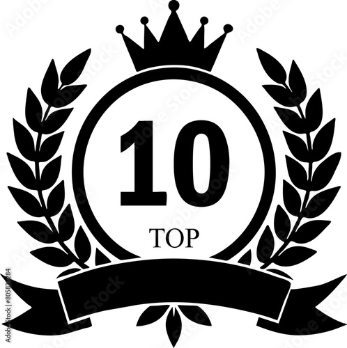 Top 10 ranking, top list, top winner, top choice award