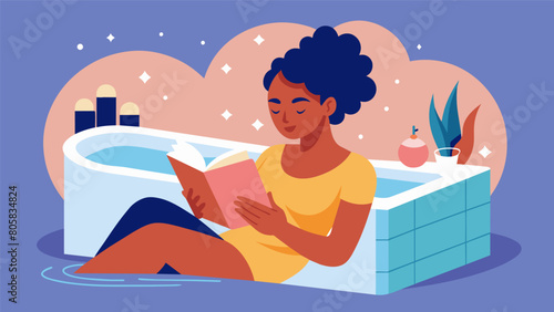 A person reading a book while soaking in a warm bath exemplifying the need for relaxation and downtime in a balanced lifestyle..