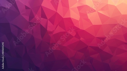 A low poly background with shades of purple, pink and yellow. AIG51A. photo