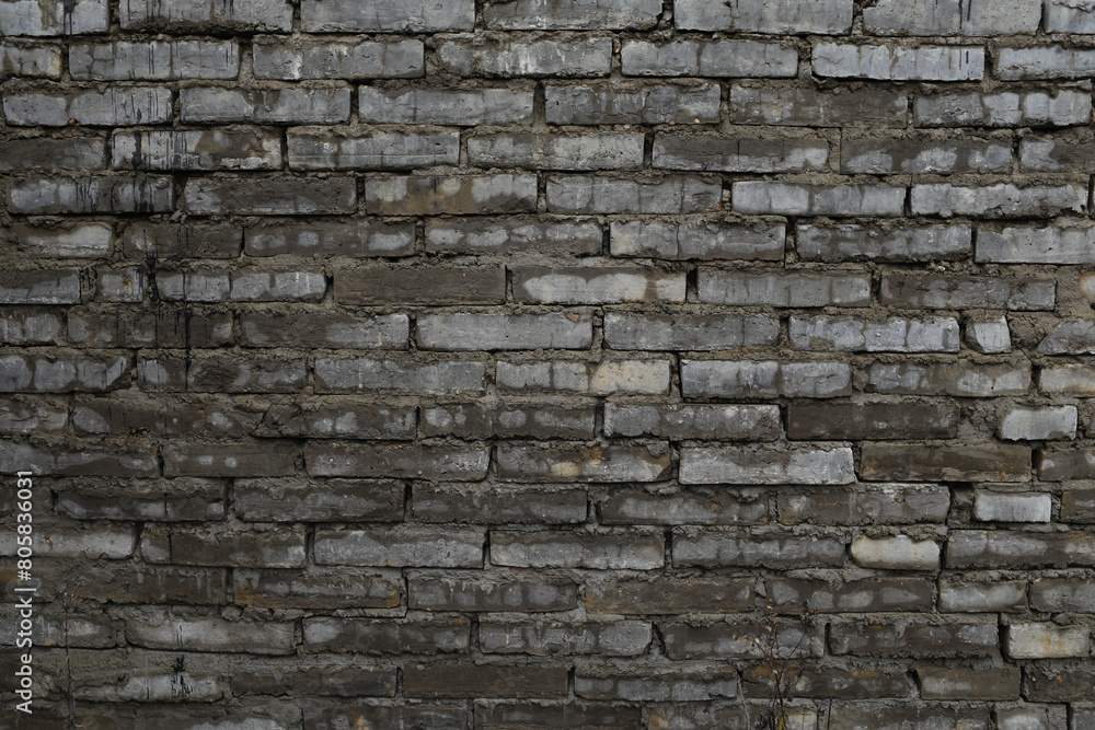 Old brick wall. Old brick wall.