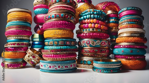 colorful bracelets in the market
