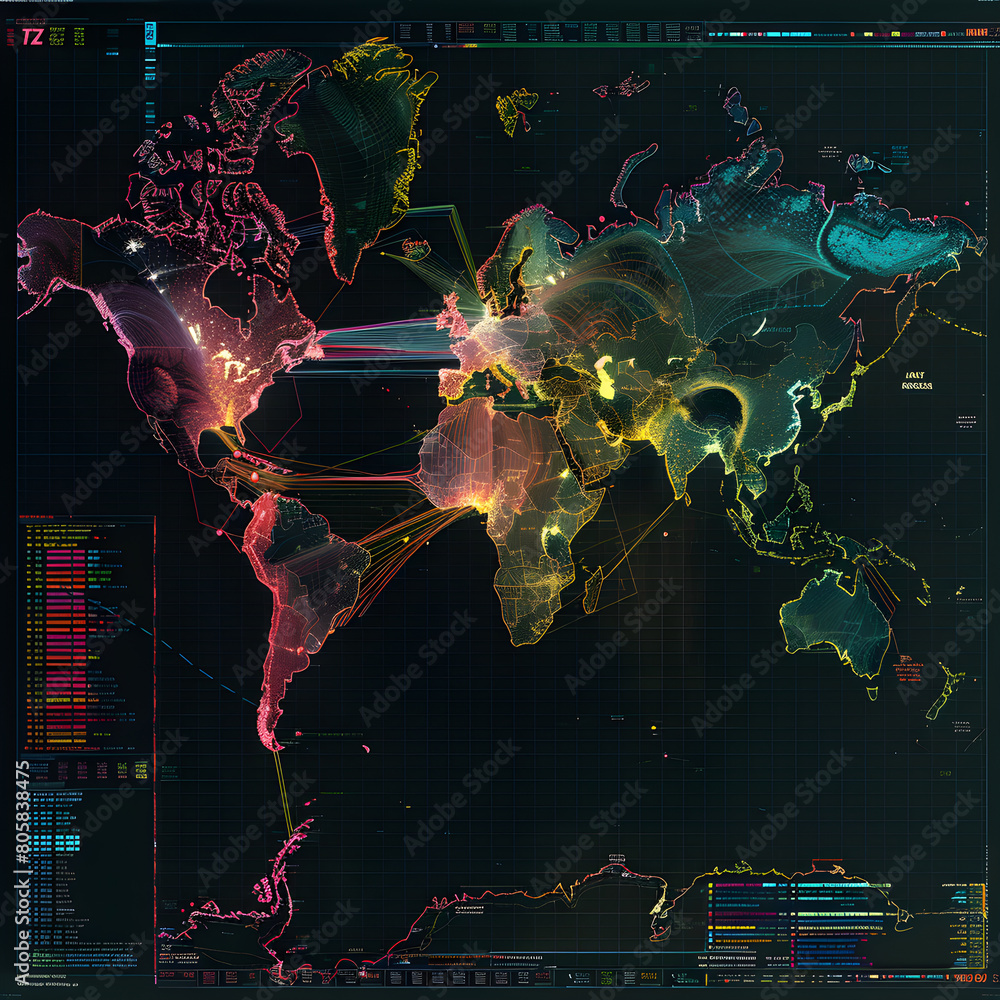 ColorCoded World Map Visualizing the Tz (Time Zone) Database with a