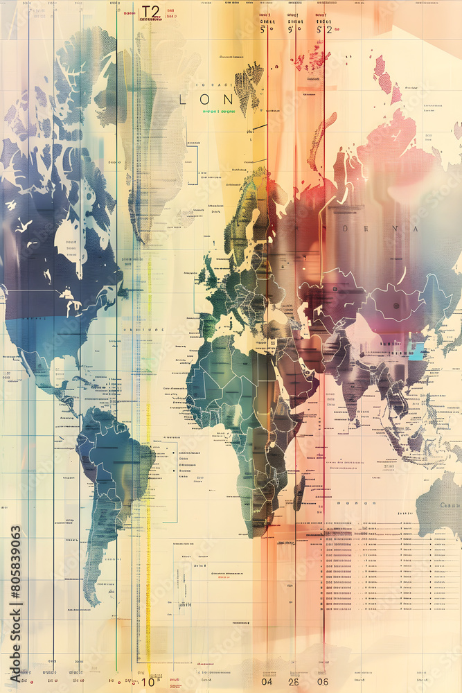 ColorCoded World Map Visualizing the Tz (Time Zone) Database with a