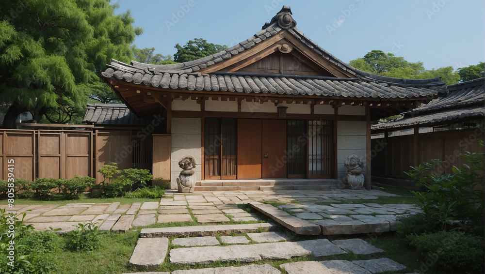 japanese garden in the garden