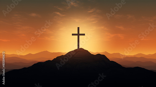 cross on the top cross on sunset cross  religion  easter  christ  sunset  god  sky