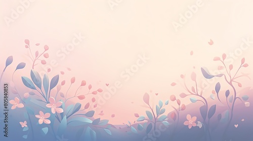 magical flowers  soft pinks