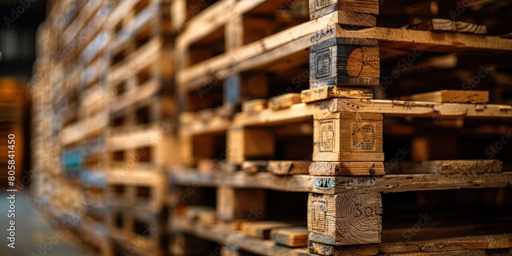 Towering Pallets: A Creative Stack of Industrial Wood Towering Pallets: A Creative Stack of Industrial Wood