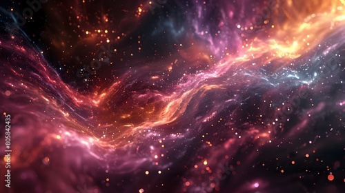 Cosmic Dance of Celestial Precession and Stellar Motions in a Nebulous Swirl of Galactic Splendor