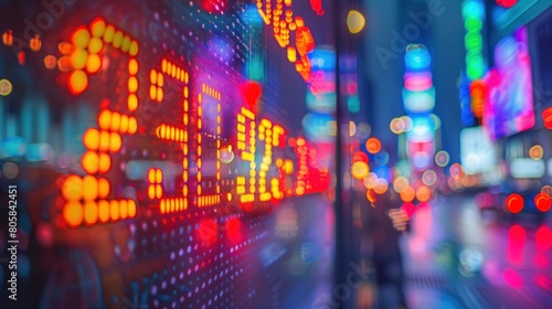 Wallpaper Mural An investment chart for the stock market is displayed Torontodigital.ca