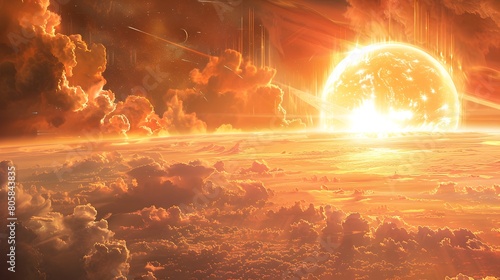 Spectacular Celestial Radiance:Unveiling the Sun's Vital Role in Sustaining Life on Earth