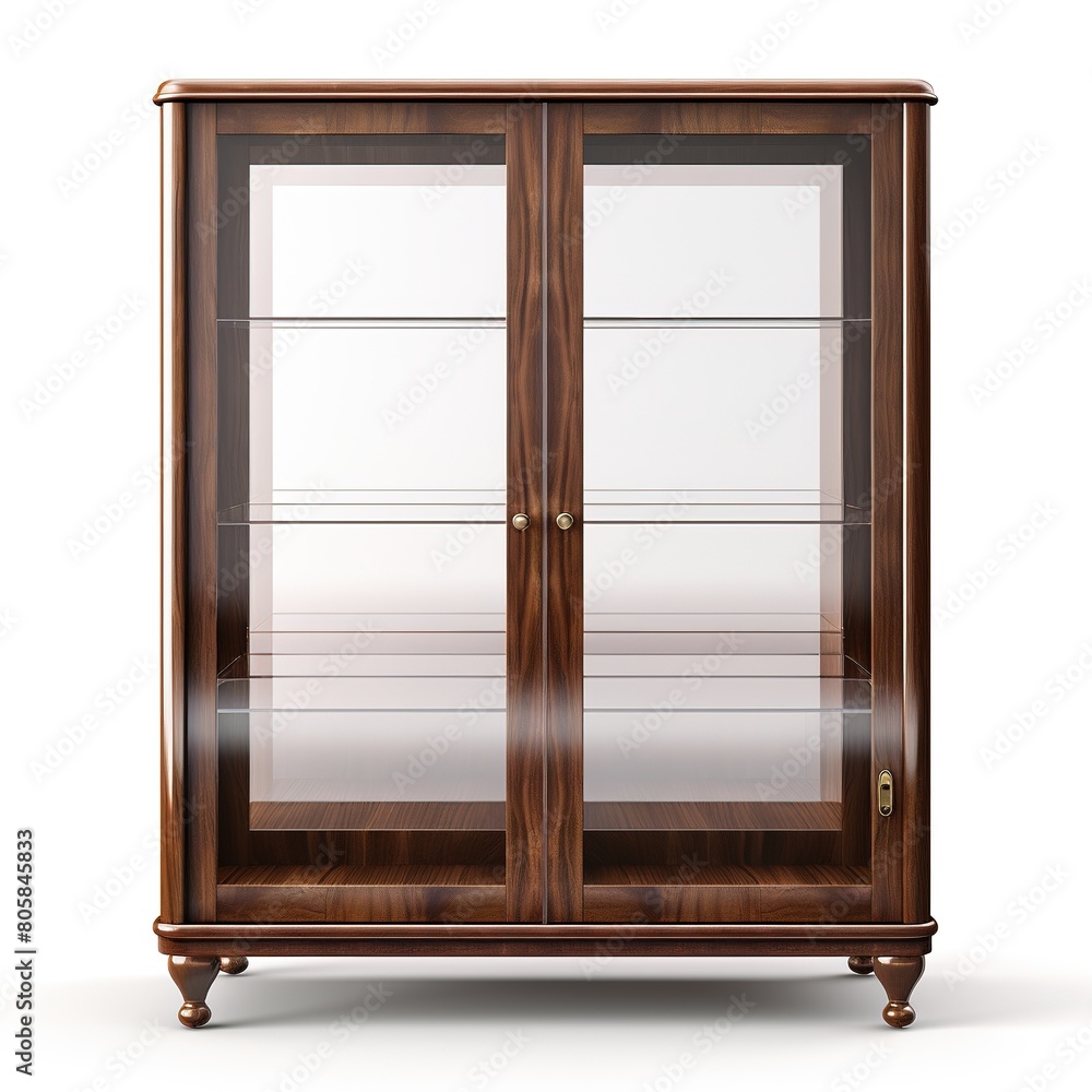 Obraz premium Display cabinet brown