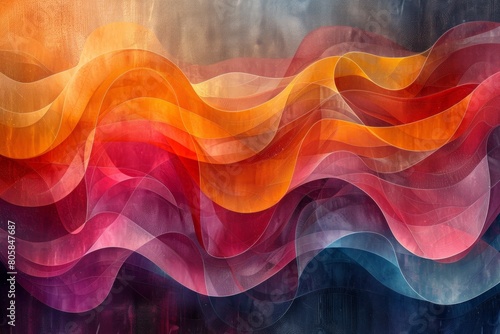 abstract background in colors and patterns for Queen Maxima's Birthday (Netherlands)  photo