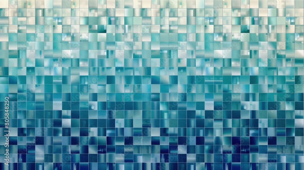 Fototapeta premium A seamless geometric mosaic abstract background blue and white abstract background
